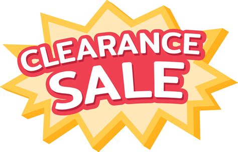 Clearance Sale .